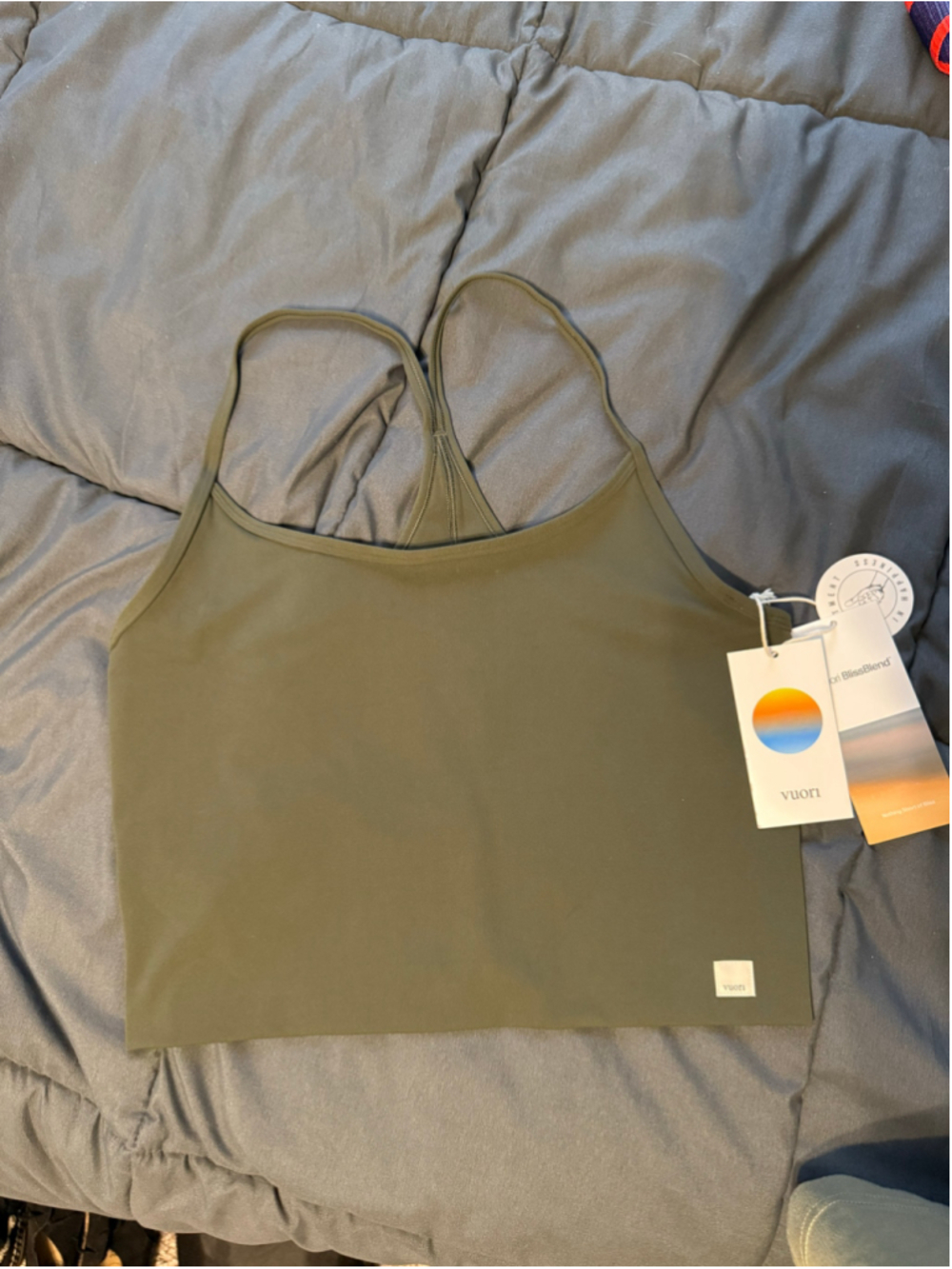 Women's Vuori AllTheFeels Tank Top Size L Green
